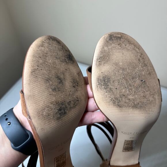 White House Black Market Women's Margot Whisky Heeled Strappy Sandals Size 9 - Picture 9 of 16